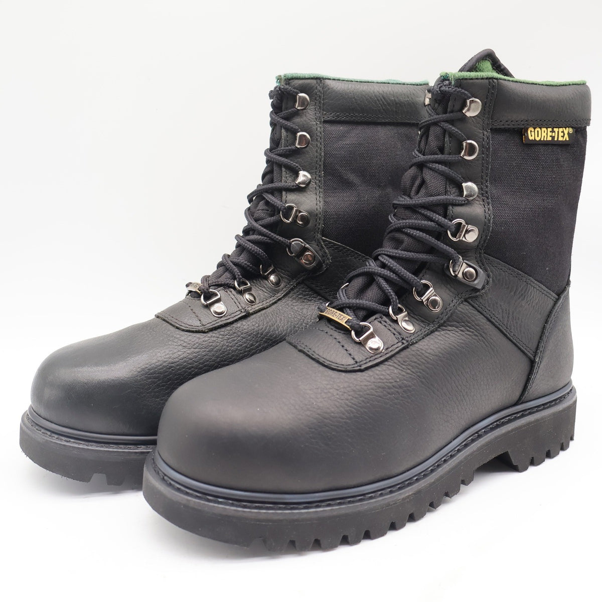 Wolverine Big Horn Boots Mens 8.5 W Vintage Y2K Black Leather Gore-Tex 03851 NEW - take2supply