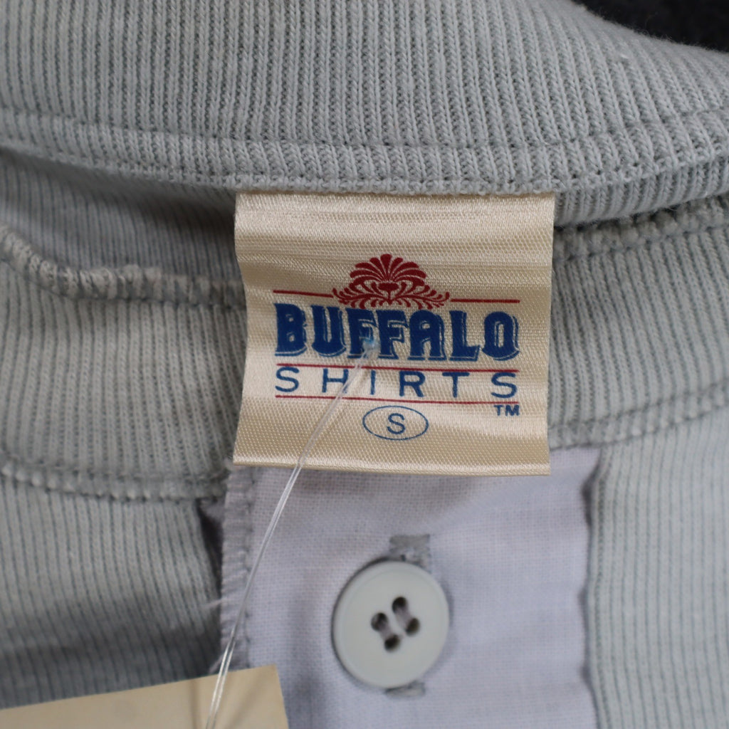 Buffalo Shirts Henley Men S Gray Long Sleeve Skier Graphic Thermal Made in USA - take2supply