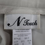 N Touch Pants Womens 8 Stone Stretch Straight Leg Side Zip NWT NOS - take2supply
