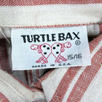 Turtle Bax Vintage 70s Striped Button Down Shirt Boys 15-16 Red White NWT - take2supply