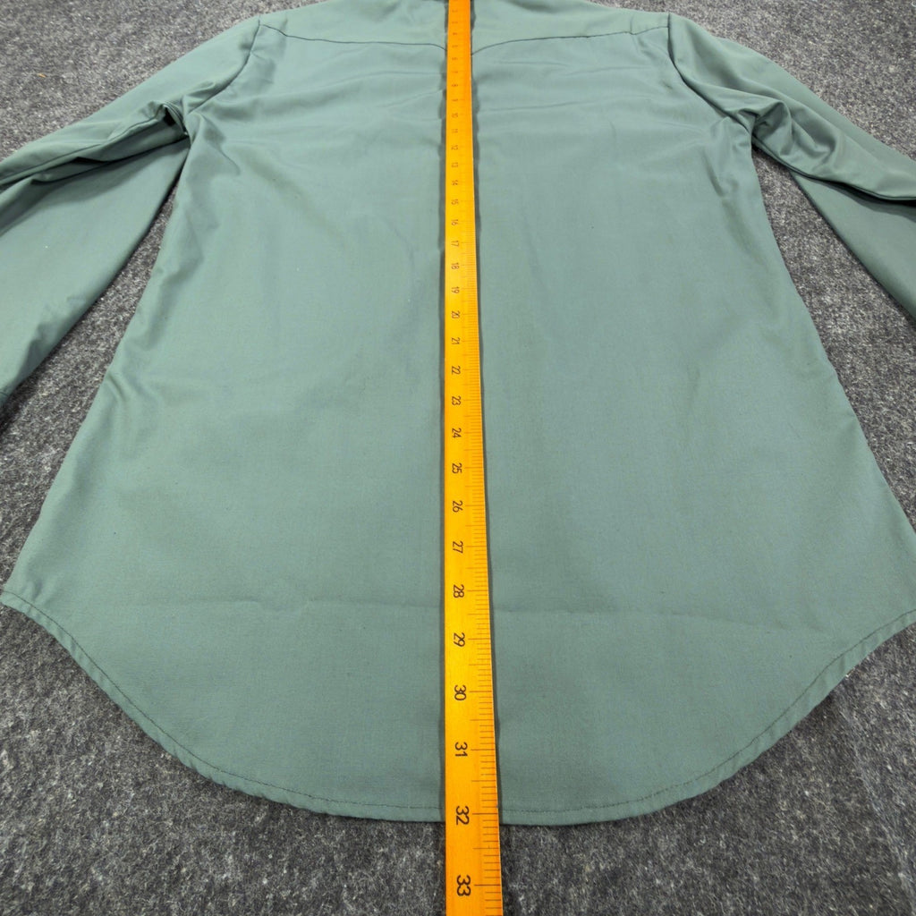 Caravan Vintage 90s Western Shirt Mens M Green Southwestern Cotton Excellent - take2supply
