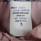 A Fox Shirt Kids 5 Vintage Pink Cotton Short Sleeve Duck Embroidery USA New - take2supply