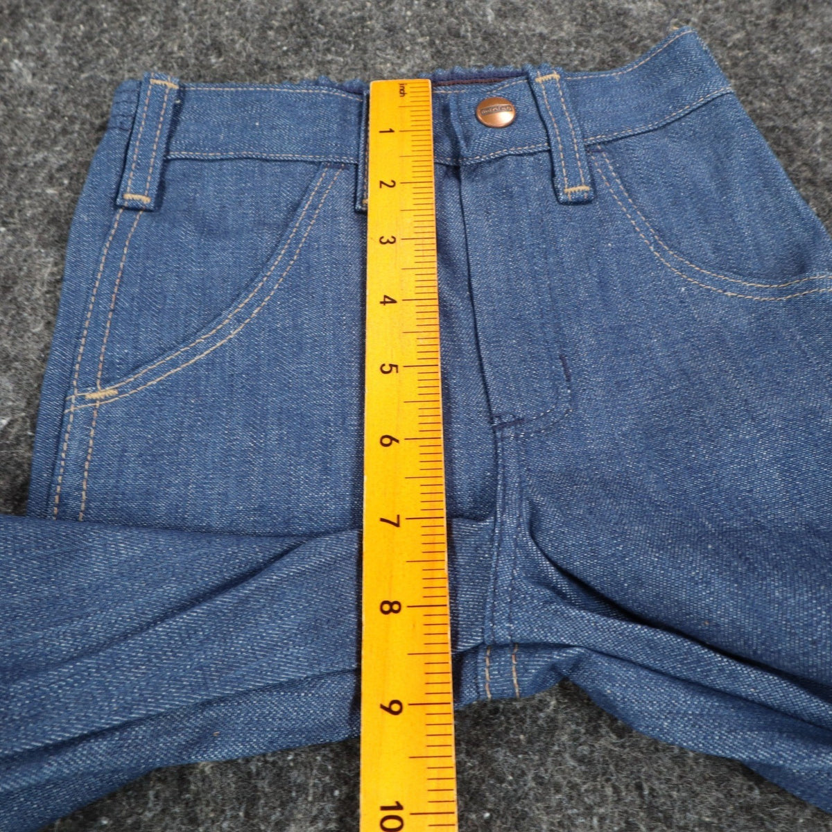 Young Maverick Jeans Size 4 Vintage 70s Blue Denim Bootcut Deadstock USA Made - take2supply