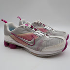 Nike Shox Zipsister+ II Womens 7 Running Shoes White Magenta Silver 366198-101 - take2supply