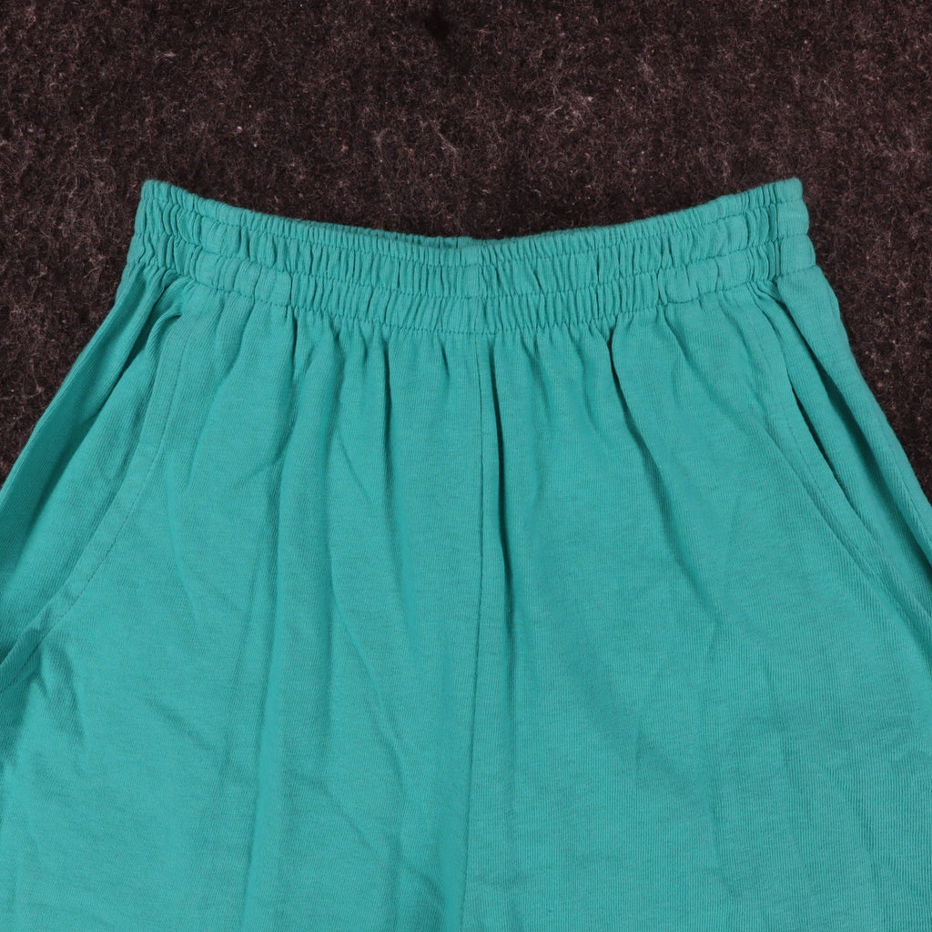 Hang Ten Shorts Womens XS Vintage 90s Teal Green Cotton Knit Made in USA NWT - take2supply