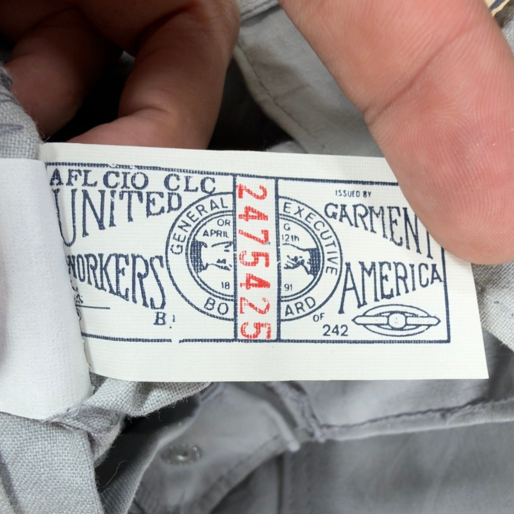 Dakota Vintage 70s Work Pants Boys 12 Gray Cotton Deadstock NWT USA Union Made - take2supply