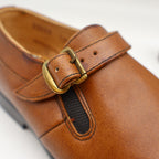 Young Explorers Lyons Monk Strap Shoes Boys 13 Vintage Brown Leather Deadstock - take2supply