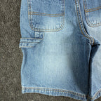 John Deere Y2K Carpenter Denim Shorts Boys 8 Stone Wash NWT Rugged Workwear - take2supply