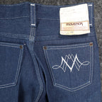 Maverick Straight Leg Jeans Boys 10 Reg Vintage 70s Blue Cotton Poly USA C951 - take2supply