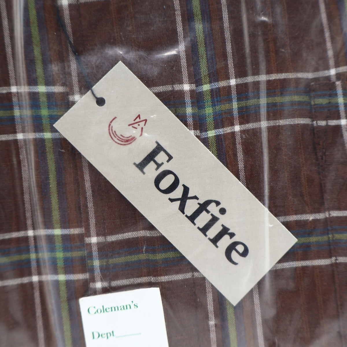Foxfire Shirt Mens M Brown Blue Green Plaid Cotton Blend Button Down Collar NWT - take2supply