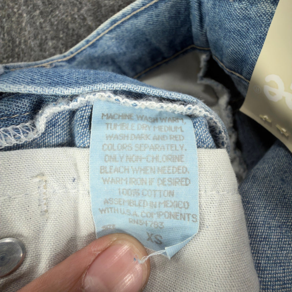 Lee Pipes Y2K Extreme Super Wide Leg Jeans Boys XS Blue Denim NWT Vintage Skater - take2supply