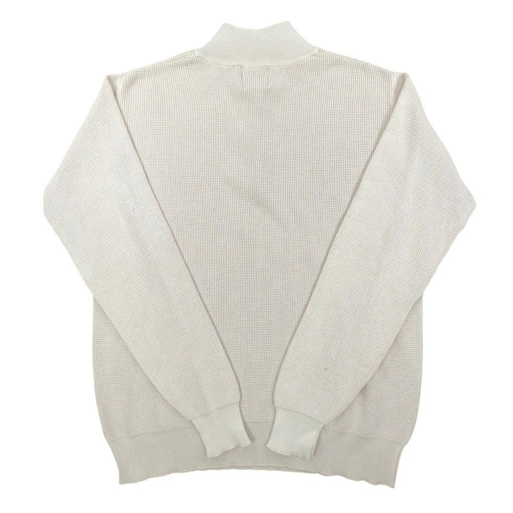 F/X Fusion Quarter Zip Sweater Mens Medium Putty Cotton Sandwash NWT C692 - take2supply