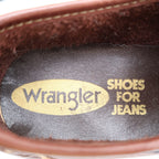 Wrangler Loafers Mens 8 M Vintage Brown Leather Deadstock Moccasin Toe 96-5527 - take2supply