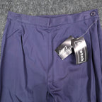 Southern Lady Pants Womens 6 Navy Cotton Stretch Straight Leg Side Zip NWT 570J - take2supply