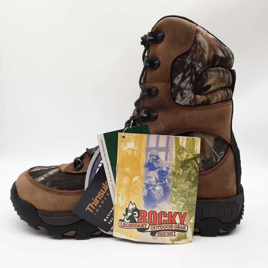 Rocky 7393 Lynx 400 SIQ Hunting Boots Mens 10W Brown Camo Leather New - take2supply