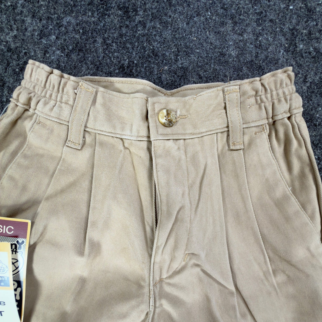 Bobby Stix Vintage 90s Chino Shorts Boys 3T Khaki Cotton NWT - take2supply