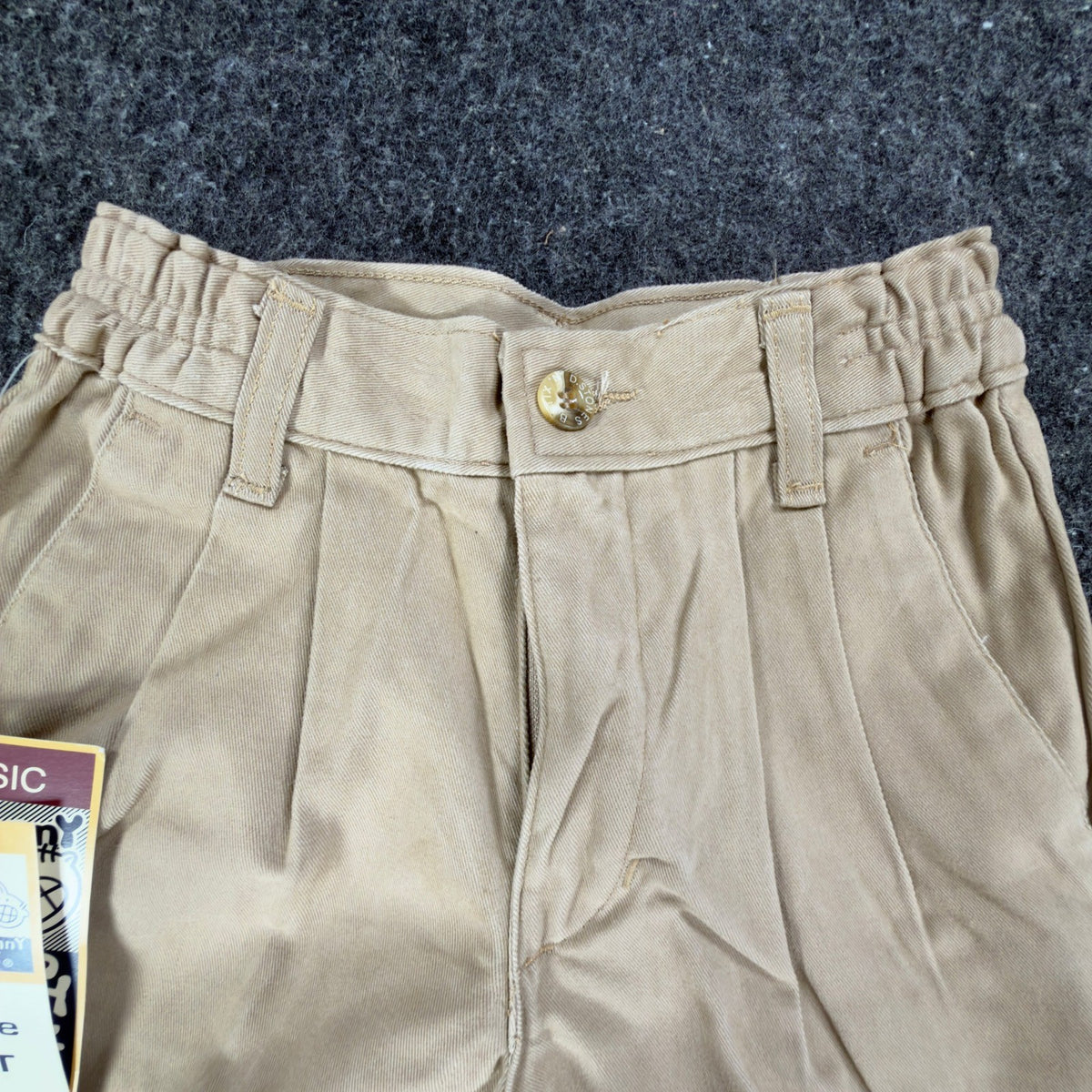 Bobby Stix Vintage 90s Chino Shorts Boys 3T Khaki Cotton NWT - take2supply
