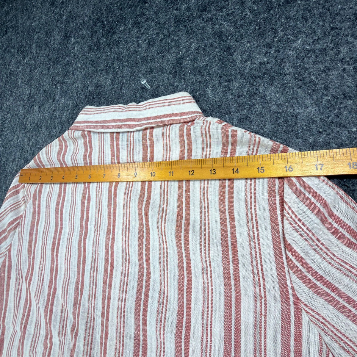 Turtle Bax Vintage 70s Striped Button Down Shirt Boys 15-16 Red White NWT - take2supply