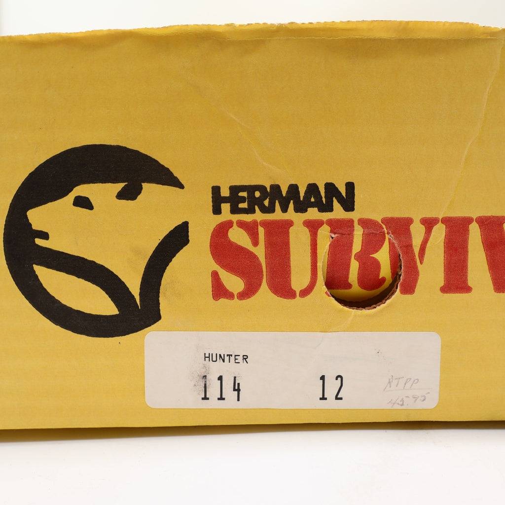 Herman Survivors Vintage 80s Hunter Duck Boots Mens 12 Brown Leather USA NEW - take2supply