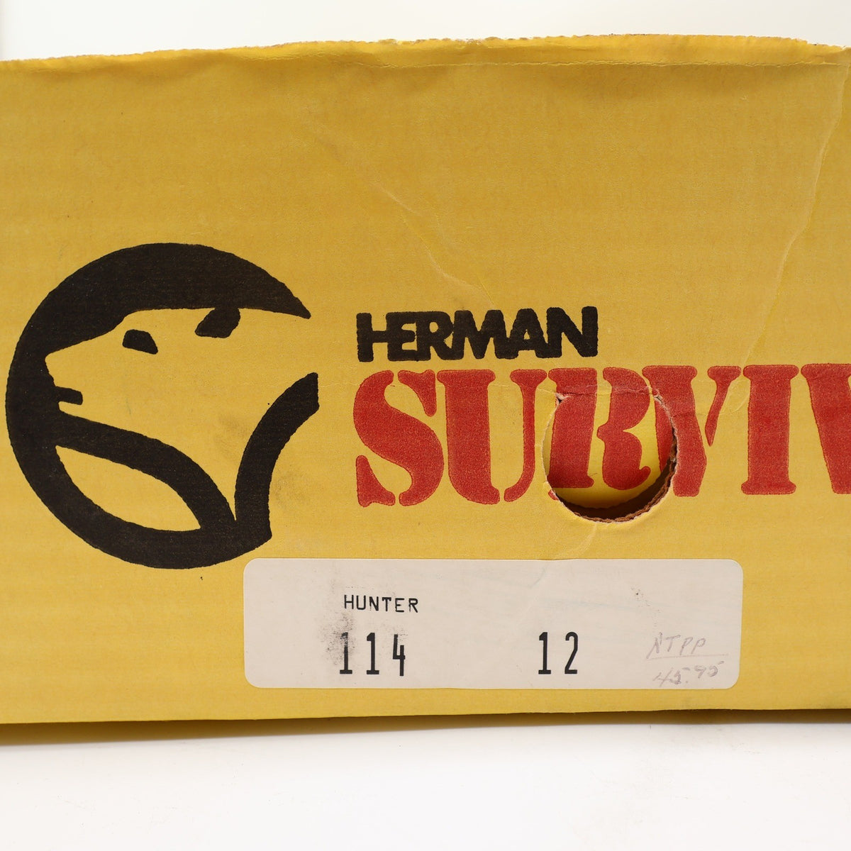 Herman Survivors Vintage 80s Hunter Duck Boots Mens 12 Brown Leather USA NEW - take2supply