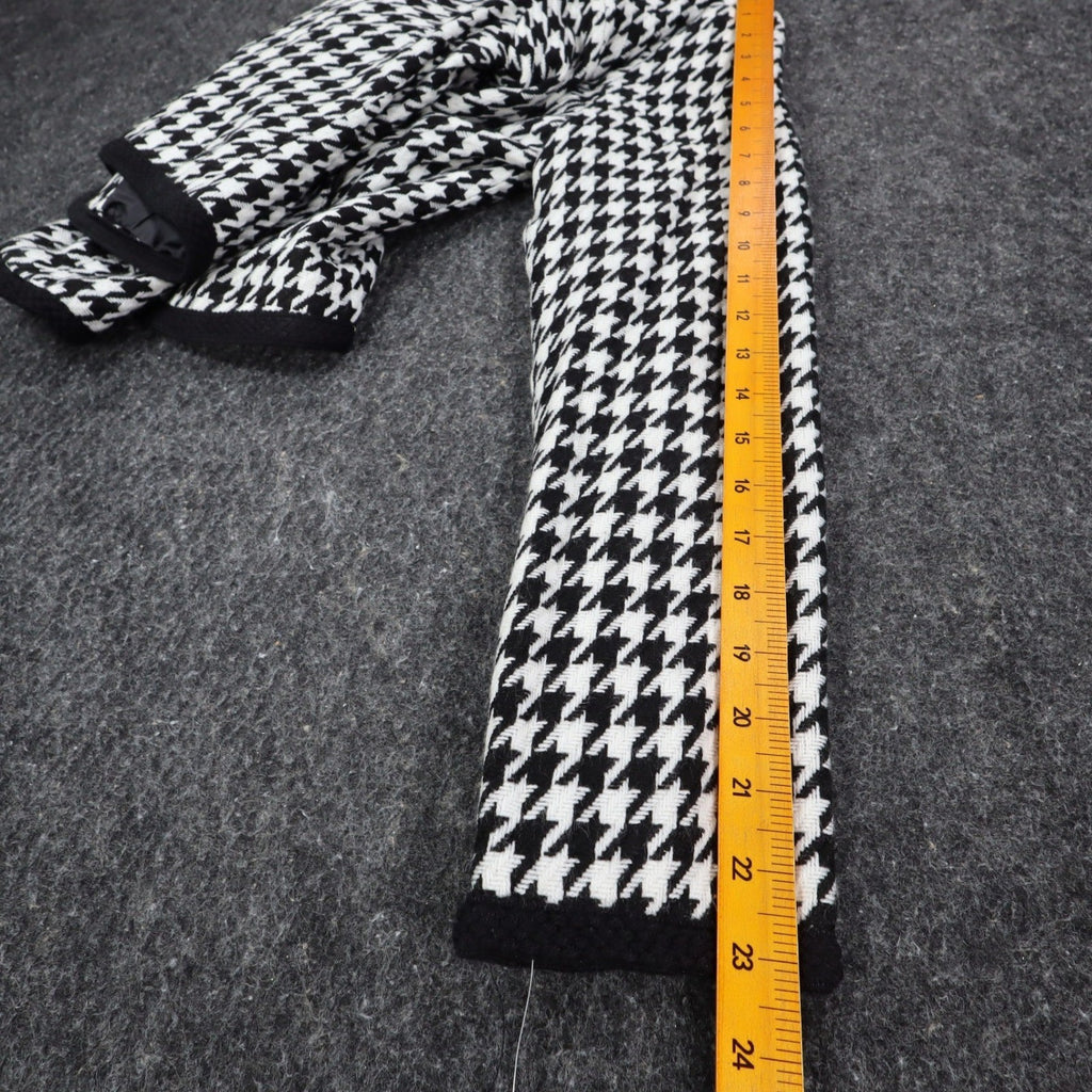 Larry Levine Houndstooth Jacket Womens Size S Black Cream Zip Pockets NWT - take2supply