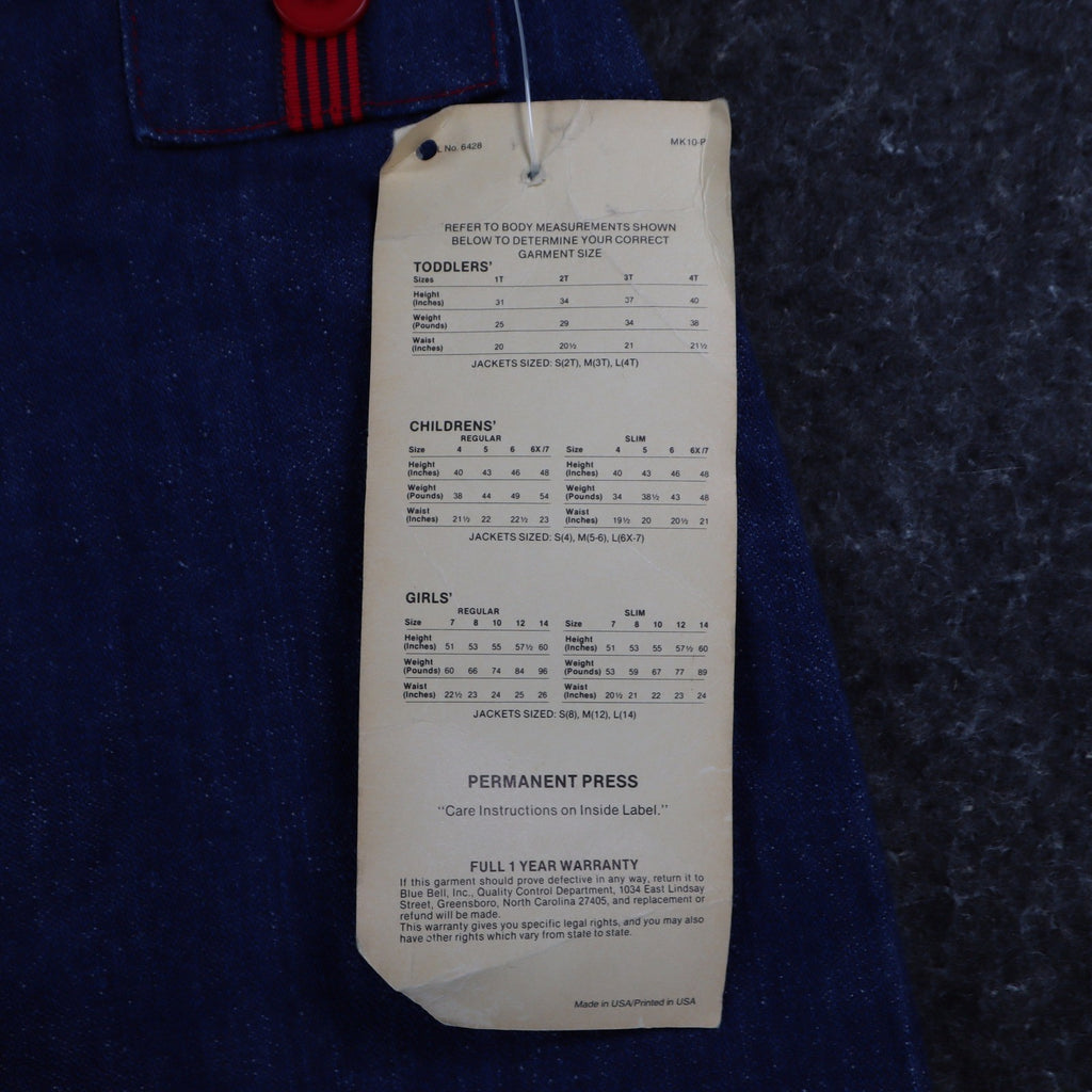 Young Maverick Automaticks Jeans Girls 12 Slim Blue Red Flare USA Deadstock NWT - take2supply