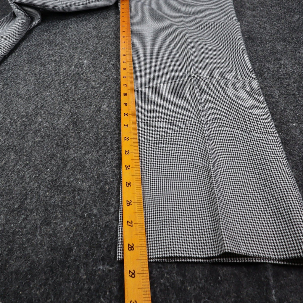 Southern Lady Dress Pants Womens 10 Petite Black White Houndstooth Pleated New - take2supply