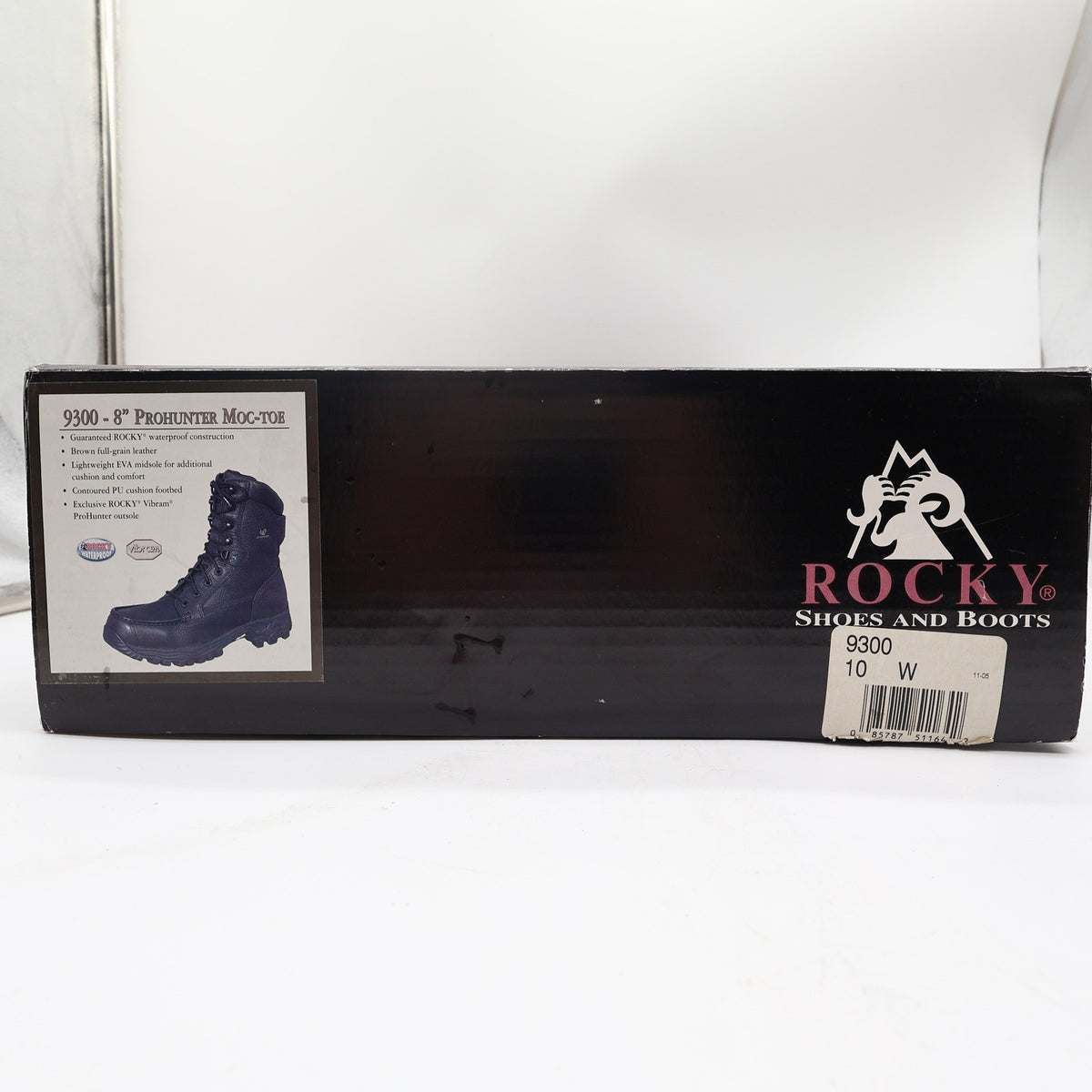 Rocky 9300 ProHunter Moc-Toe Boots Mens 10 W Brown Leather NWT Deadstock Y2K - take2supply