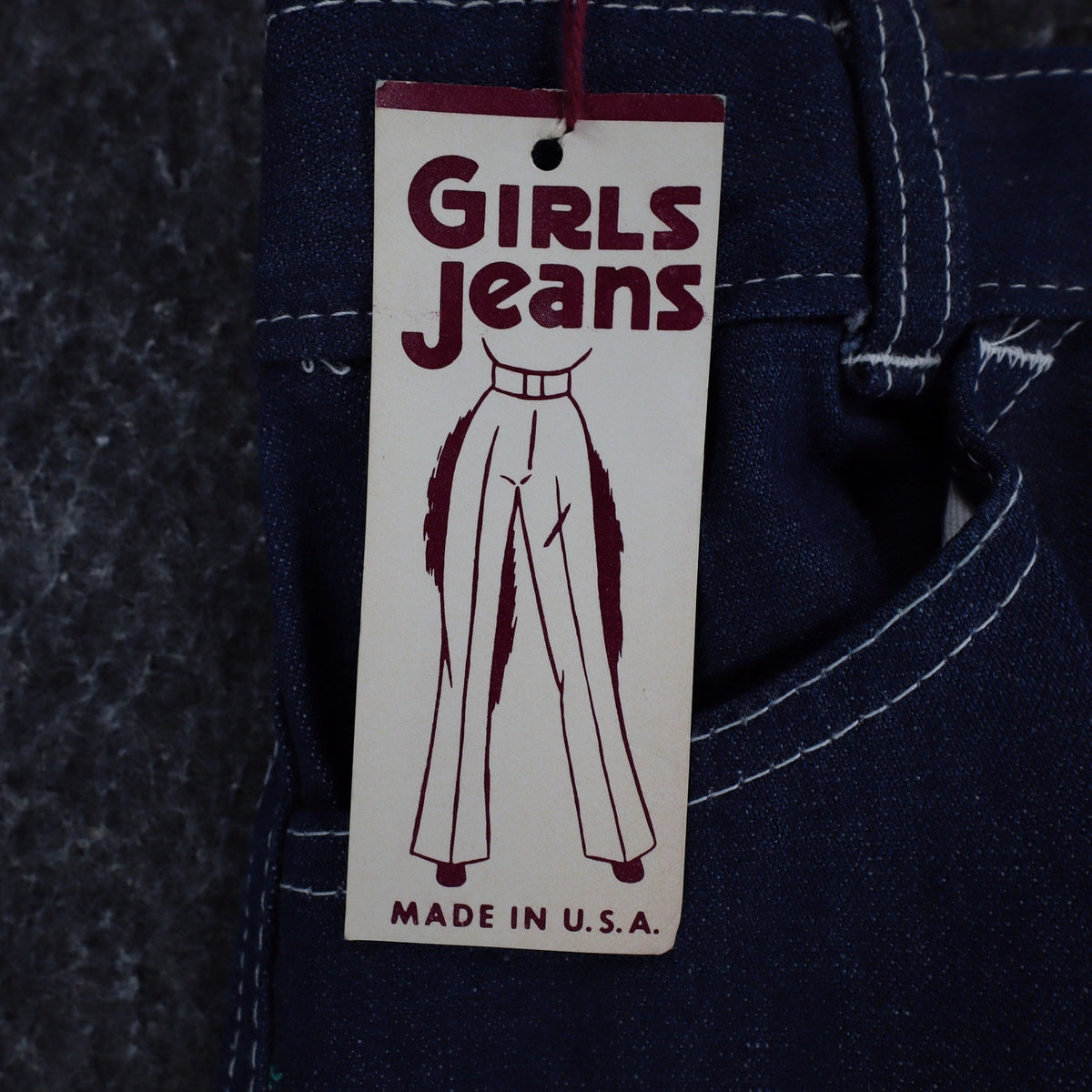 Vintage Clinchers Girls Jeans 8 Slim Blue Flare Leg Cotton USA NWT - take2supply