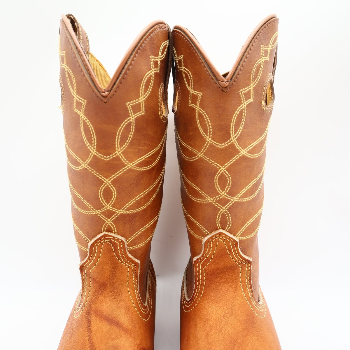 Acme Vintage Cowboy Boots Kids 3.5 D Russet Driftwood Leather New In Box - take2supply
