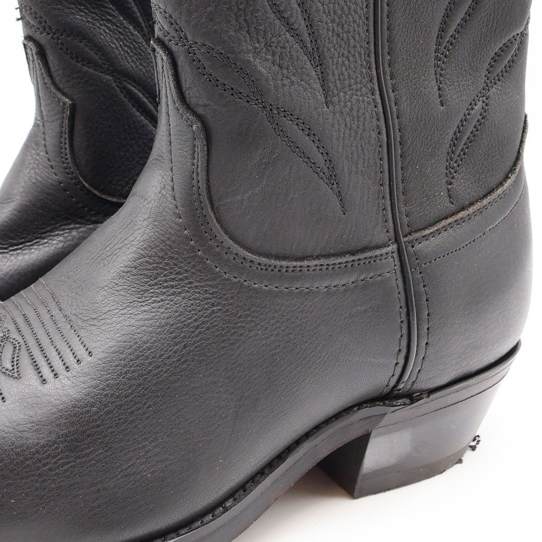 Laredo 28-1801 Western Cowboy Boots Mens 11 Black Leather NWT Made in USA - take2supply