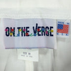 ON THE VERGE Vintage 90s Pleated Shorts Women 10 White Cotton Blend NWT USA - take2supply