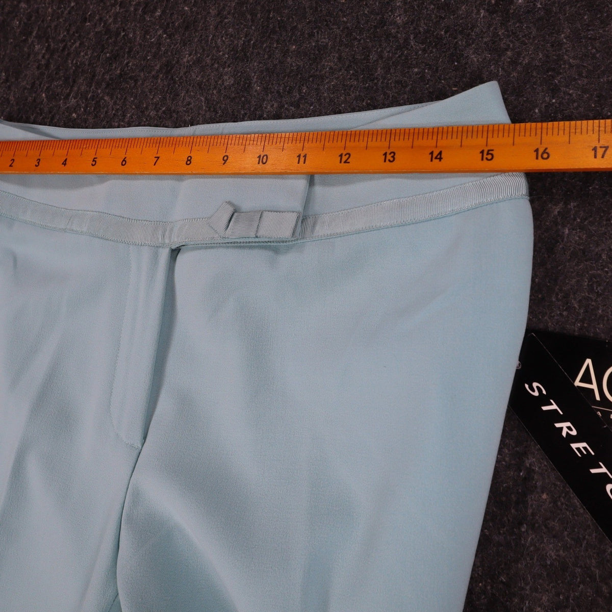 AGB Byer California Dress Pants Womens 6 Y2K Light Blue Wide Leg Stretch New - take2supply