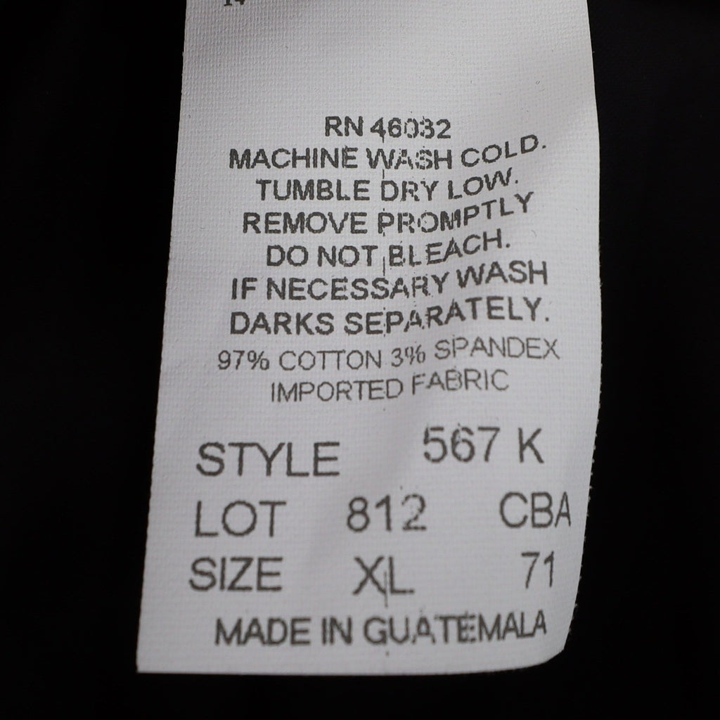 N Touch Straight Leg Pants Womens XL Black Cotton Stretch World Travel C872 - take2supply