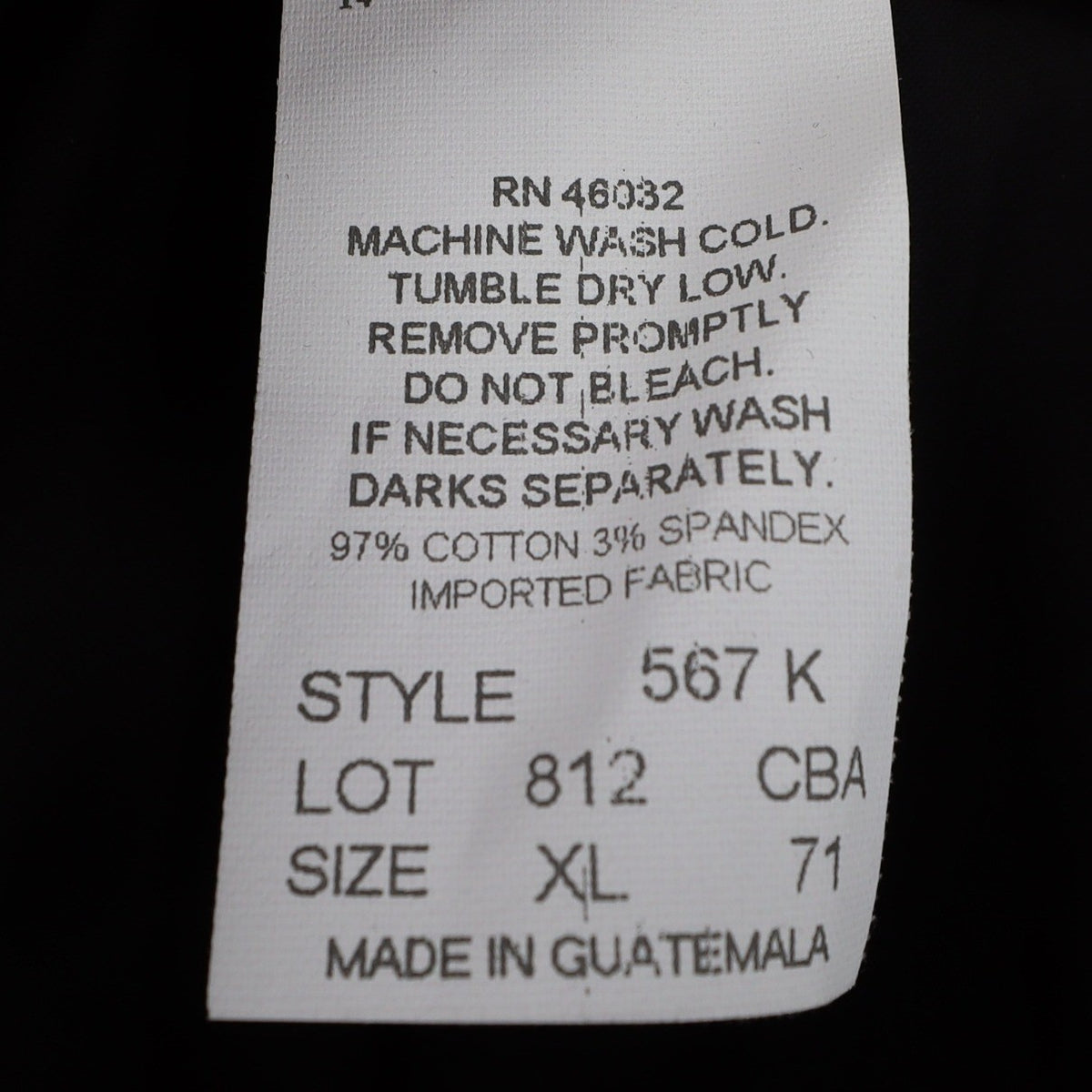 N Touch Straight Leg Pants Womens XL Black Cotton Stretch World Travel C872 - take2supply
