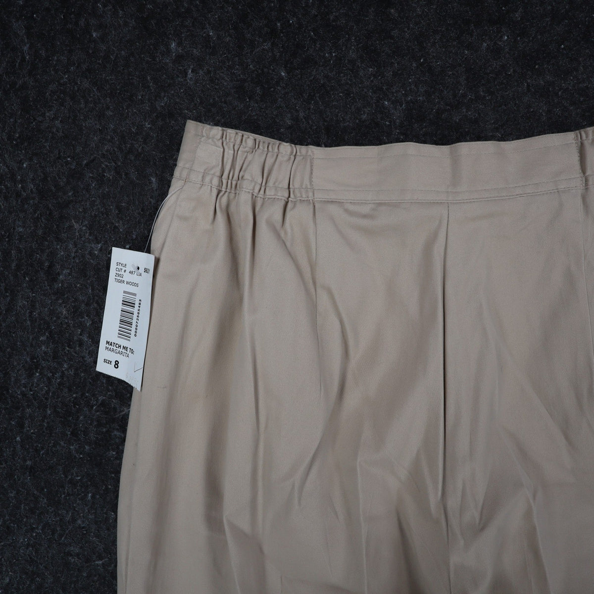 N Touch Dress Pants Womens 8 Khaki Beige Stretch Cotton Straight Leg New NWT - take2supply