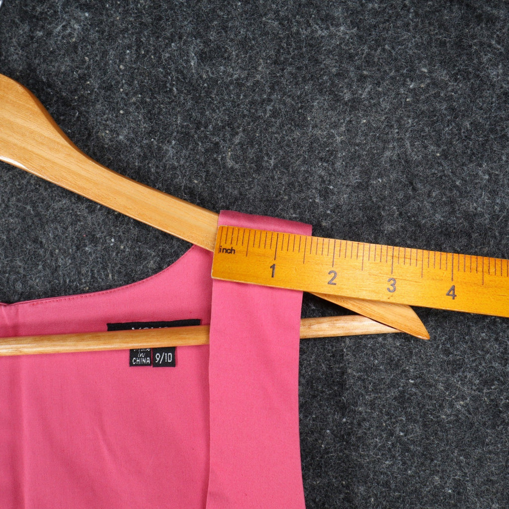 XOXO Sheath Dress Womens 9/10 Pink Cotton Stretch Belted Block Party 5897CBN5 - take2supply