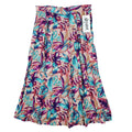 Xtrovert Skirt Womens 10 Vintage 90s Rayon Tropical Floral Pleated Midi USA NEW - take2supply
