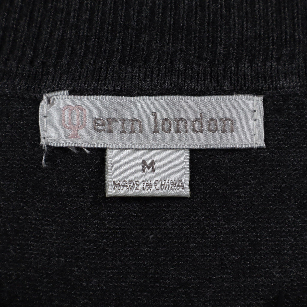 Erin London Women Medium Gray Mock Neck Puff Sleeve Rayon Sweater NWT 00125 - take2supply