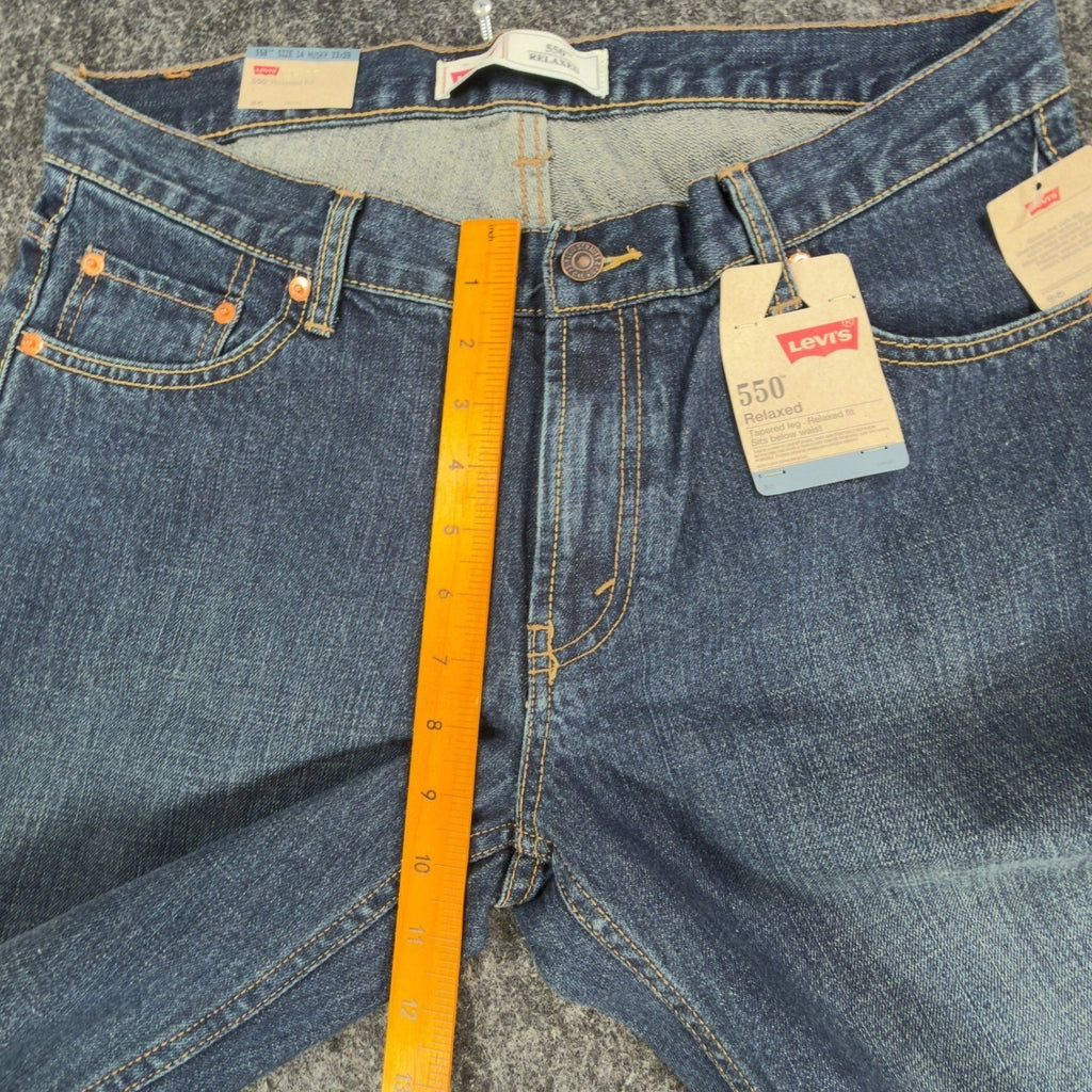 Levis 550 Relaxed Fit Jeans Boys Size 14 Husky 33x28 Blue Denim NWT - take2supply