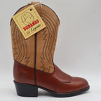Durango Western Boots Kids Size 3 D Vintage 2004 Brown Tan Leather Lil Legends - take2supply