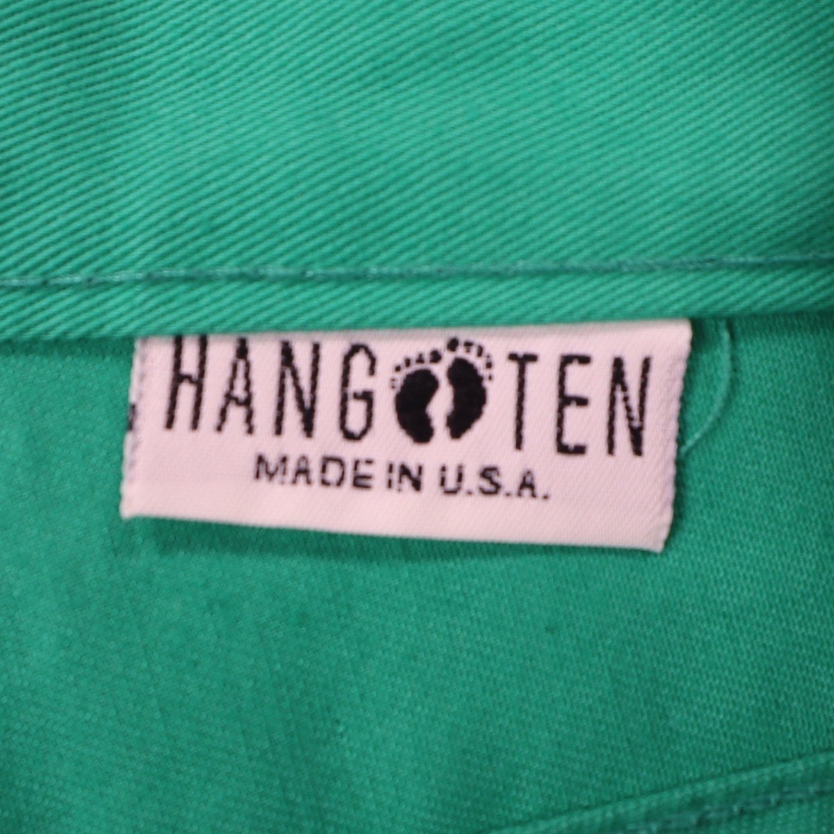 Hang Ten Vintage Shorts Womens 9/10 80s Green Cotton High Waist Made in USA NOS - take2supply