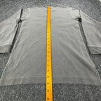 Tommy Hilfiger Y2K Henley Shirt Boy L Gray Cotton Long Sleeve NWT C467 - take2supply