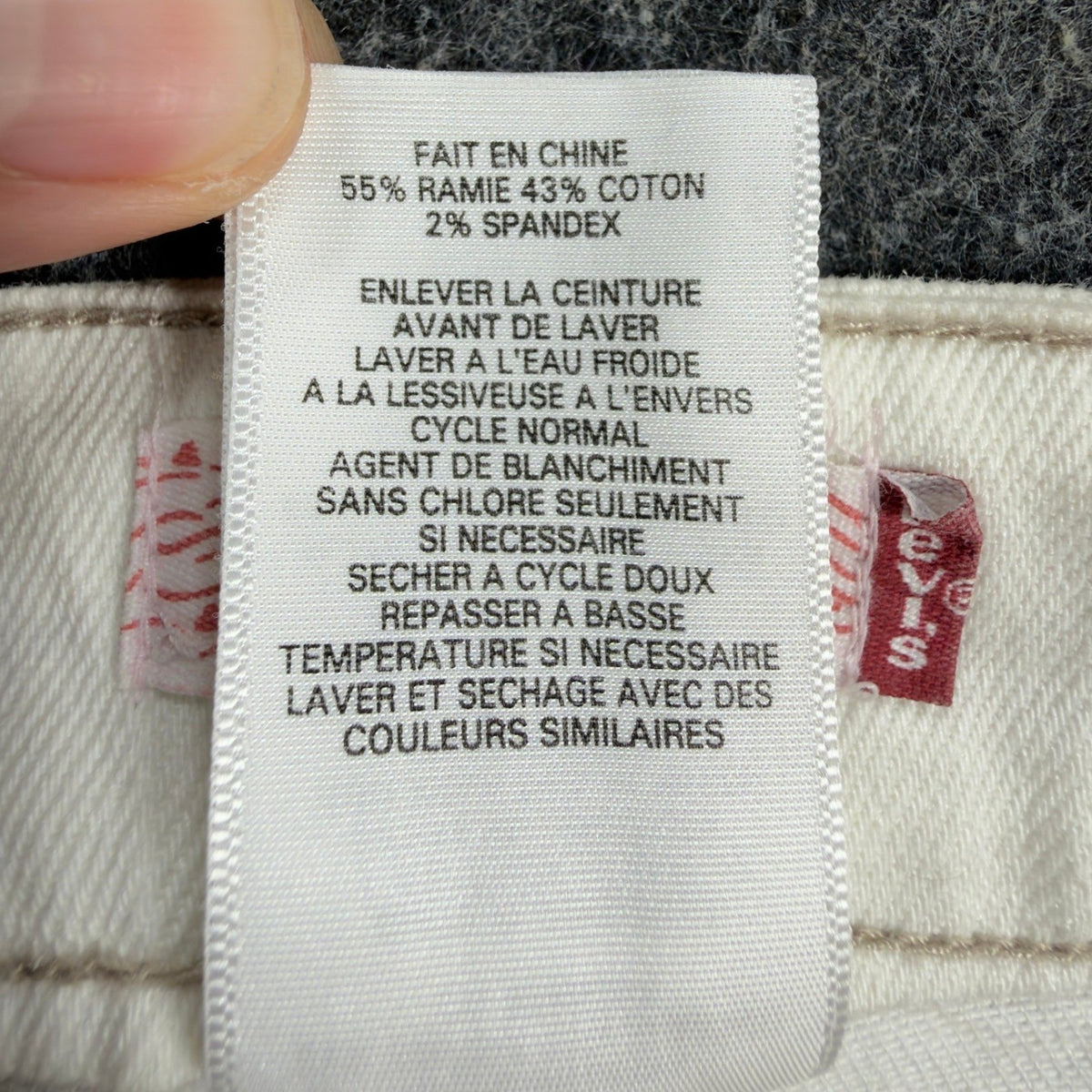 Levi's Y2K Bermuda Shorts Girls 14 White Ramie Cotton NWT C681 - take2supply