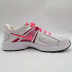 Nike Dart 10 Womens 7.5 Running Shoes White Pink Metallic Silver 580427-100 - take2supply