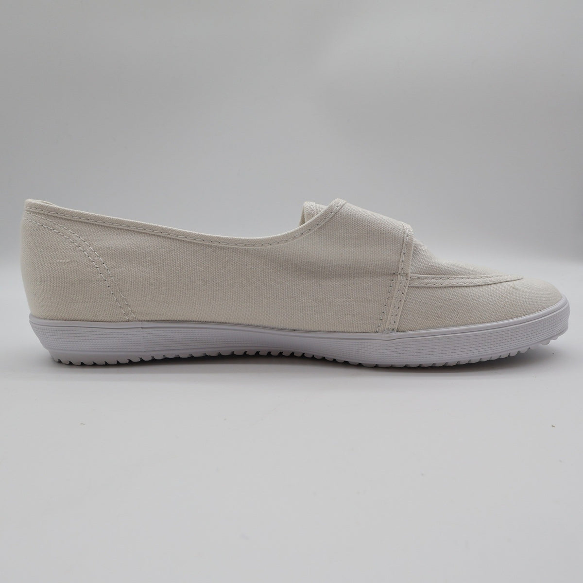 Grasshoppers Skipjack II Women 10 White Canvas Hook Loop Slip On Sneaker EF20000 - take2supply