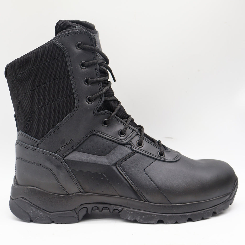 Battle Ops BOPS8001 Tactical Boot Mens 12 M/W Waterproof Side-Zip Black Leather - take2supply