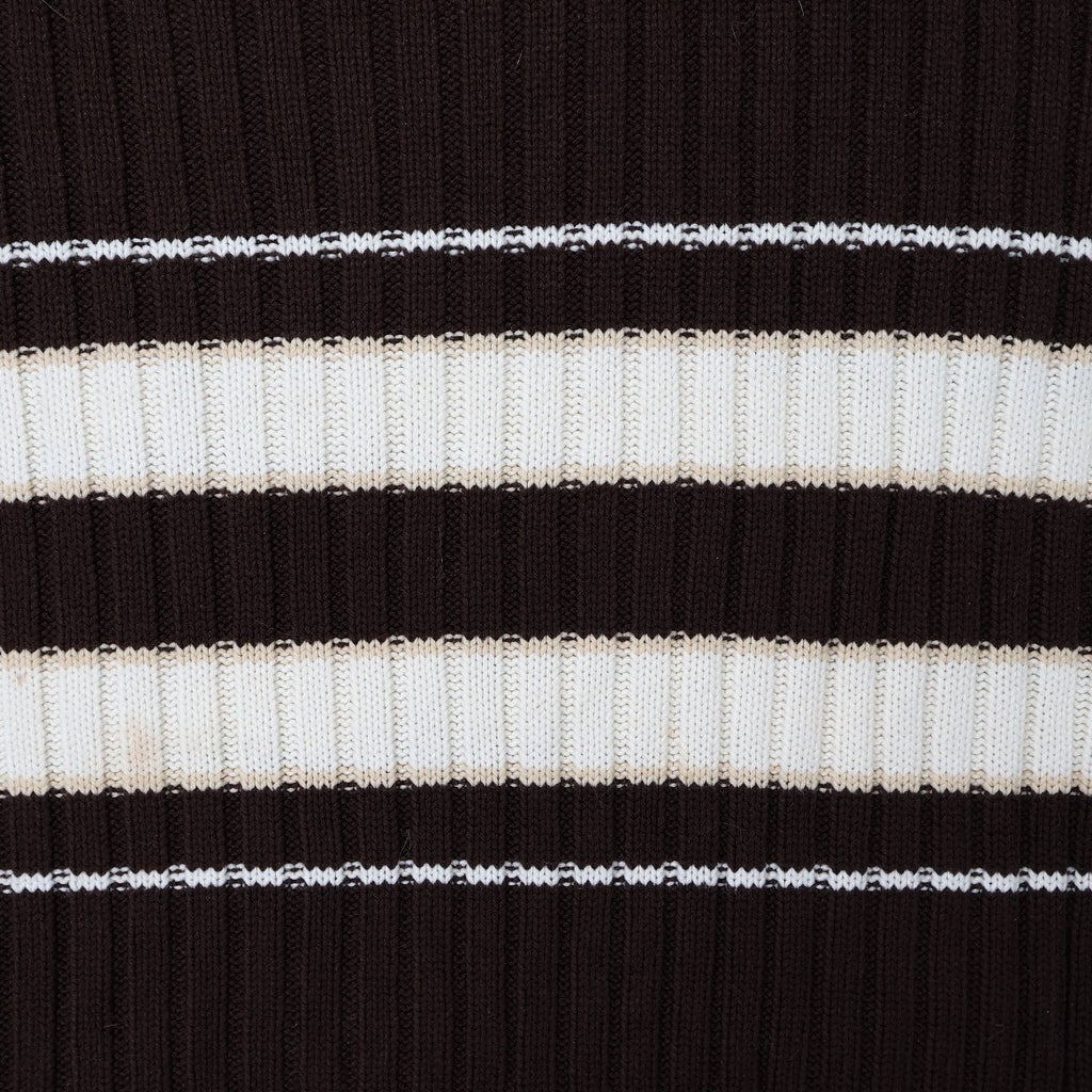 Southpole Ribbed Knit Sweater Mens Large Brown Excellent Striped Y2K Streetwear - take2supply