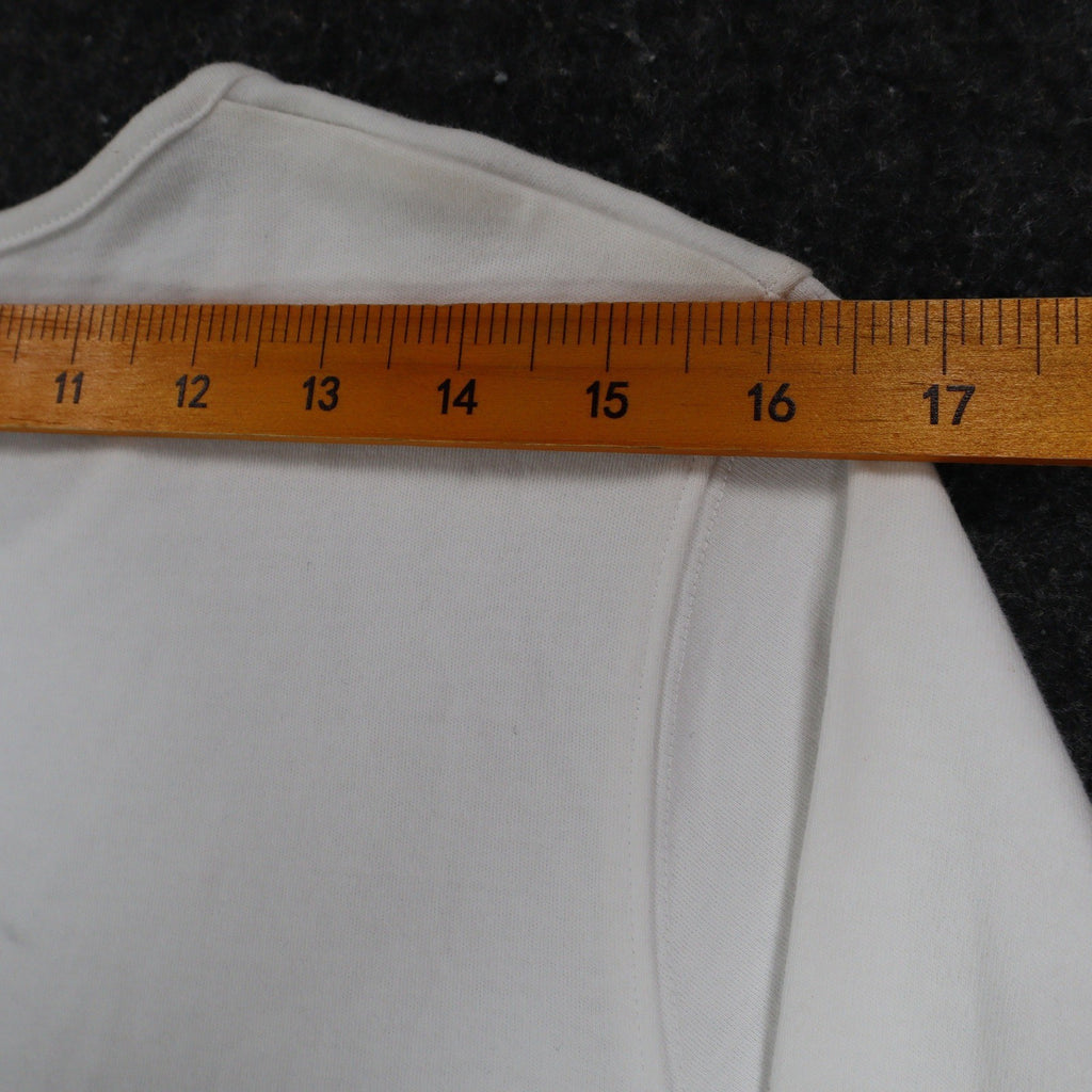 Peanut Butter & Jelly Shirt Womens Medium White Holiday Christmas Sleigh Beaded - take2supply