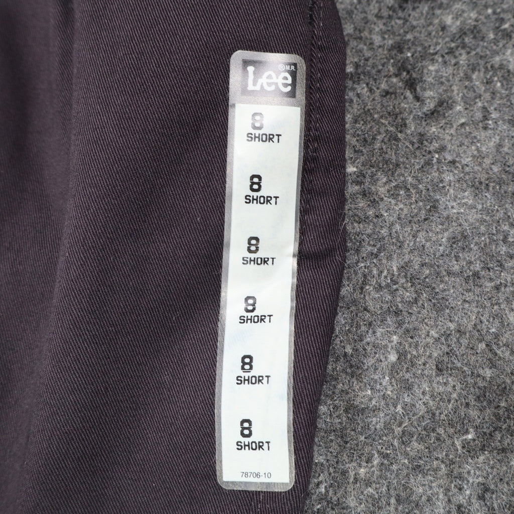 Lee Casuals Pants Womens 8 Short Vintage 90s Purple Cotton Double Pleat Trousers - take2supply